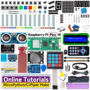 Raspberry Pi Pico W Ultimate Starter Kit, 450+ Items, MicroPython, Piper Make and C/C++ (Compatible with Arduino) - B0BDFVL6F_X