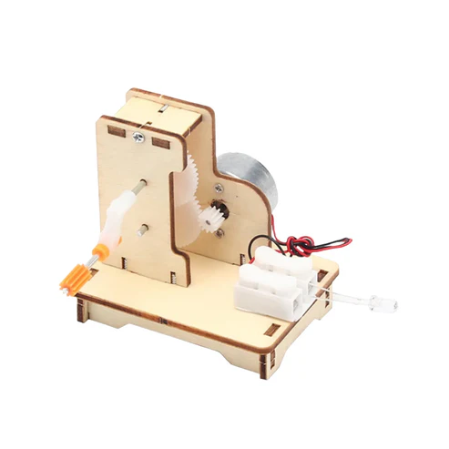 DIY Hand Generator STEM Kit DIY Wooden Hand Generator Physical Learning Toy Science Construction Sets Electric Educational STEM Kit