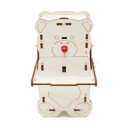 DIY Coin Eating Robot STEM Kit DIY Gluttonous Bear Puzzle Pack STEM Toy Science Education Set for School Projects Educational Kids Learning Wooden Toy