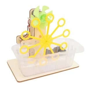 DIY Bubble Machine STEM Kit Electric Bubble Machine Science Toy Electric Bubble Machine for Kids Without Battery