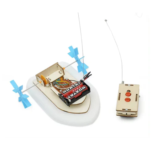 Remote Control Wooden Boat STEM Kit Wooden Remote Control Paddle Steamer Handcrafted And Authentic Wooden Remote Control Paddle Boat