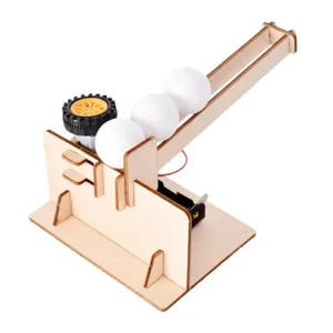 Ball Pitching Machine STEM Kit DIY Science Educational Handmade Automatic Ball Pitching Machine Educational Electronic Hobby Kit Model for School Children