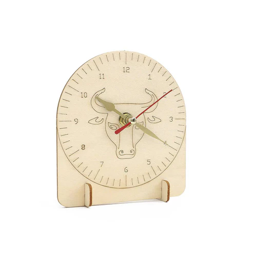 DIY Clock STEM Kit DIY 3D Wooden Puzzle Clock Children’s Educational Toys For School