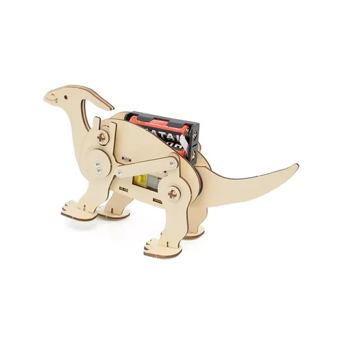 DIY Dinosaur STEM Kit Kids Electric Dinosaur Robot DIY Assembly Model Science Discovery STEM Education Physics Experiment Kit Gift