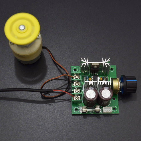 Control The Speed Of A DC Motor Using 12-40V 10A Power DC Motor Speed Controller