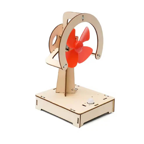 DIY Human Body Induction Fan STEM Kit Body-Sensing Moving Head Fan DIY Puzzle Pack STEM Toy Science Education Set with Robotic –