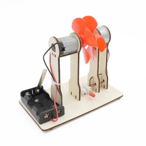 DIY Wind Power STEM Kit Wooden Puzzle Pack STEM Kit Science Education Set With Robotic Project Perfect For Robot School Project