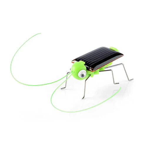 Mini Solar Grasshopper Toys for Children Solar Power Robot DIY Animal Toys