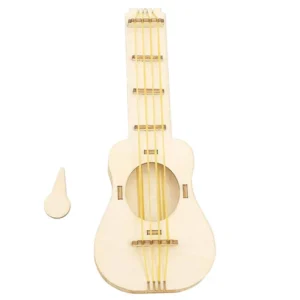 DIY Musical Guitar STEM Kit Wooden Guitar Kits DIY Musical Instrument Projects Educational and Learning with Pickup Development Toy For Kids Child Romantic Toys Gifts