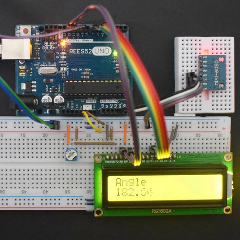 Make a Digital Protractor using MPU6050 Gyroscope Module and SG-90 servo Motor