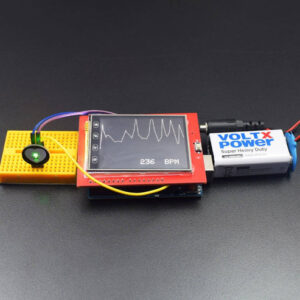 Make a Heartbeat monitor with 2.4 inch TFT display using pulse rate sensor