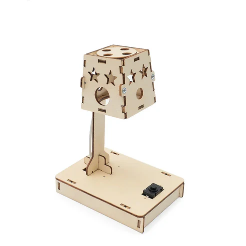 Light Controlled Lamp STEM Kit DIY Light Controlled Lamp Science Toys Children Technologia Experimental Tool Stem Kit Learning Educational Wooden Puzzle Games
