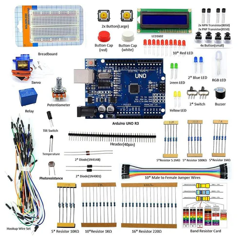 Electronics Project LCD1602 Beginners Starter Kit for Compatible with Arduino Smd UNO R3