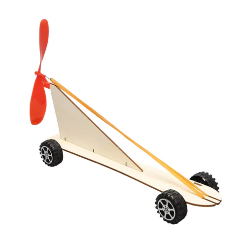 Rubber Band Car STEM Kit DIY Wooden Science Experiment Model Set Rubber Band Power Sets Educational STEM Kit For Boys Girls