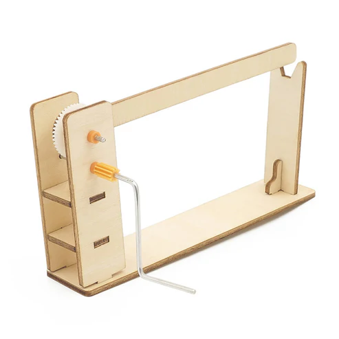 Wooden DIY Parking Barrier Gate STEM Kit Educational Wooden Parking Barrier DIY Kit Science Experiment Toy Science Educational Project Toys Hands-on Science Fun DIY Parking Gate Toy