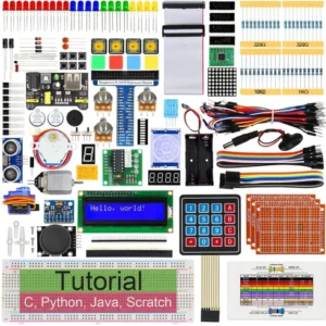 Ultimate Starter Kit for Raspberry Pi 4 B 3 B+ 400, 561-Page Detailed Tutorials, Python C Java Scratch Code