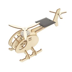 DIY Airplane STEM Kit Wooden Solar Plane Science Experiment Kit 3D Puzzle for Kid Airplane
