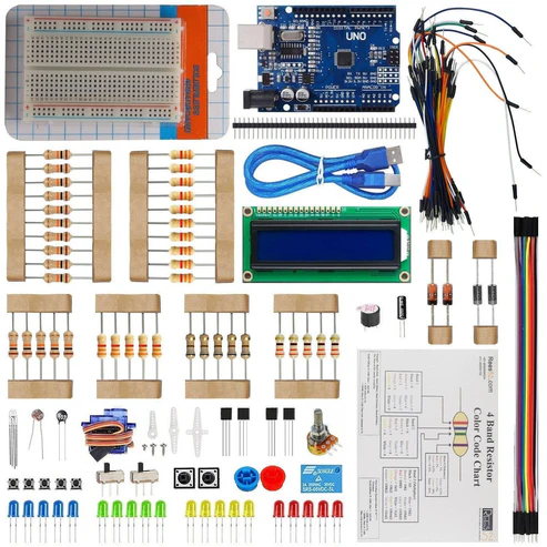 Electronics Project LCD1602 Beginners Starter Kit for Compatible with Arduino Smd UNO R3, Mega2560, Nano