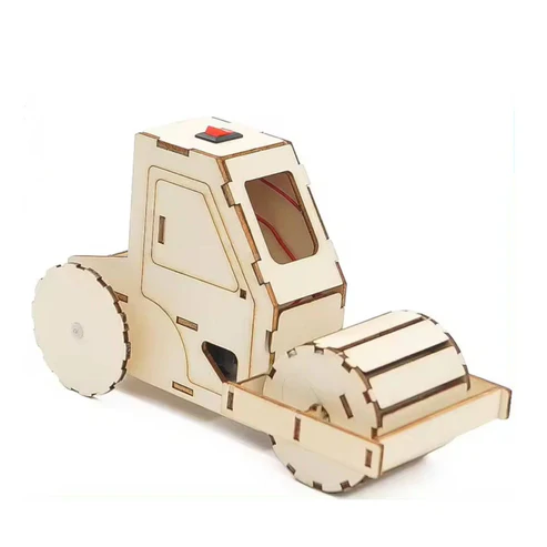 Electric Road Roller STEM Kit Robot Construction Sets Electric Educational STEM Kit Montessori Kids DIY Science Project Kit Technological Inventions