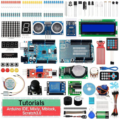 Scratch Starter Kit,Super Base Sensor Modules Kit Based on Arduino UNO R3 ATmega328P