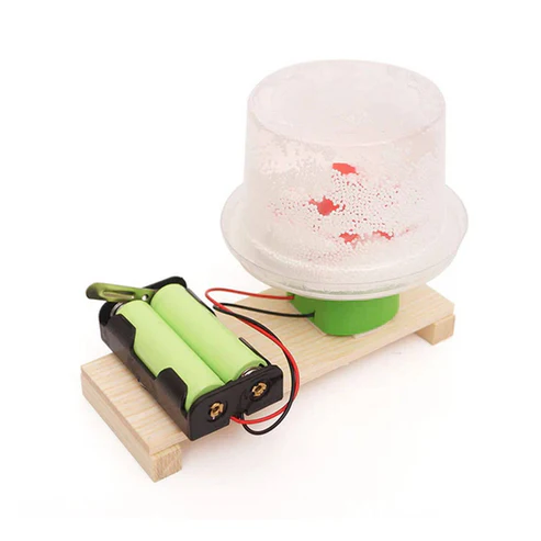 DIY Electric Snow STEM Kit Wood DIY Electric Snow Technology Model Kit Physical Science Experiment Toy