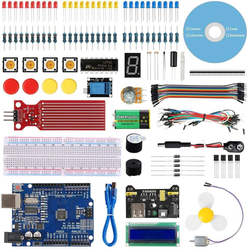 Scratch Starter Kit,Super Base Kit for Arduino Smd UNO R3 ATmega328P with 15 Lessons Tutorial –