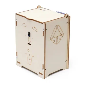 DIY Automatic Trash Can STEM Kit Wooden Infrared Sensor Trash Can Stem Kit Wooden Intelligent Trash Can Infrared Sensor Home School Science and DIY Projects, Experiment, Educational Technology, Innovation
