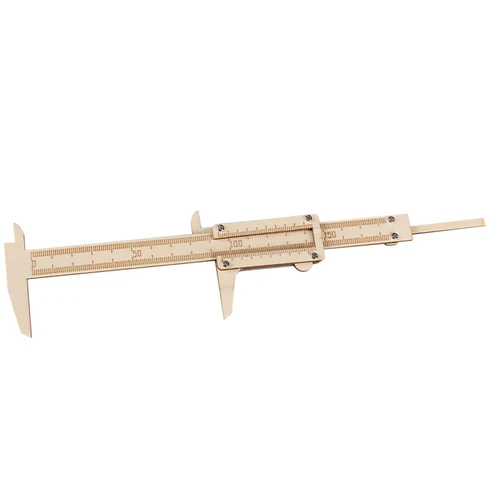 DIY Vernier Caliper STEM Kit Physics Experiments Measuring Tool Wooden Vernier Caliper Educational Toys For Children