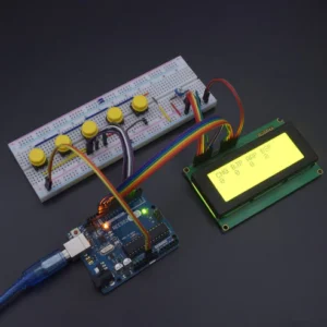 Make a Smart Electronic Voting Machine using push button with 20*4 LCD display & Arduino uno