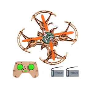 XYQ-2 DIY Drone Mini Toy Drone Aircraft With Remote Wooden Assembly Mini Drone Quadcopter