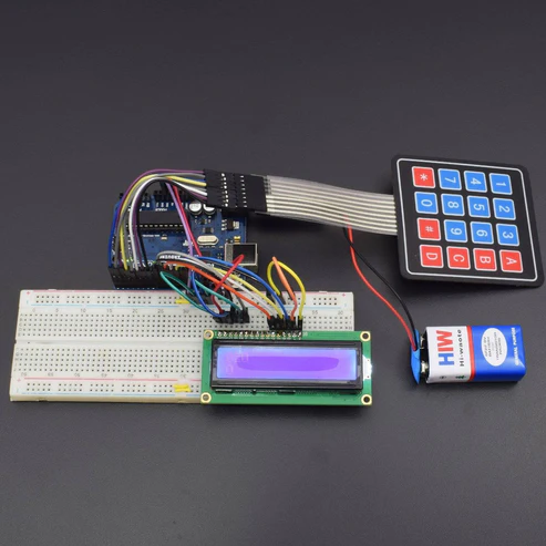 Make a calculator with the help of 4*4 keypad membrane interfacing with Arduino uno