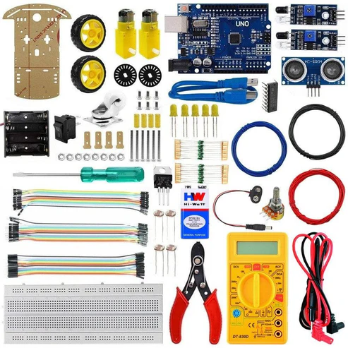 2Wd Transparent Smart Motor Robot Car Chassis Kit with Arduino Board
