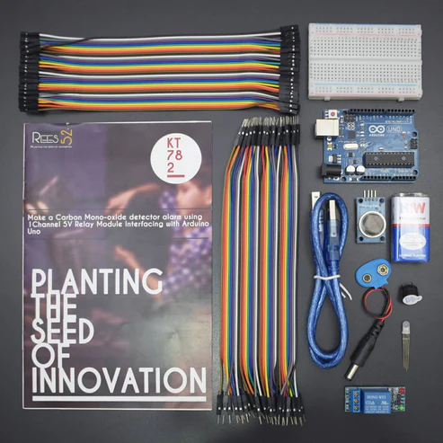 Make a carbon Mono-oxide detector alarm using 1 channel 5v relay Module interfacing with Arduino uno