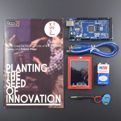How to Check the Micro Controller of 2.4” TFT Touch Display using Arduino Mega