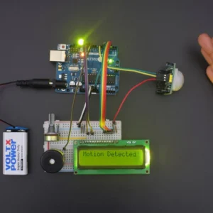 Make a home automation system using PIR Sensor with Buzzer interfacing with Arduino uno