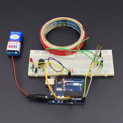 Make a Metal Detector with Basic Electronic Components interfacing with Arduino uno