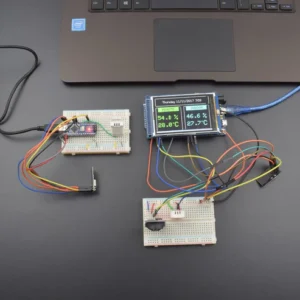 Make a wireless weather station using DHT22 sensor NRF24LO1 module and DS3231 RTC interfacing with Arduino Nano and DUE (Copy)