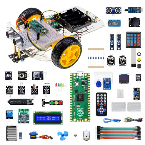 ELECROW Raspberry Pi Pico Advanced Kit with 32 Modules Master Raspberry Pi Pico With 32 Hands-On-Projects With Comprehensive Raspberry Pi Pico Kit