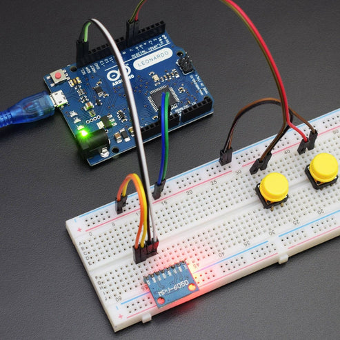 Make A Gesture Control Air Mouse Using MPU6050 Accelerometer with Arduino Leonardo