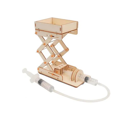 Hydraulic Lifting Platform STEM Kit Hydraulic Lift STEM Toy Wooden DIY Hydraulic Platform Build Your Own Hydraulic Lift: A Fun and Educational DIY Project
