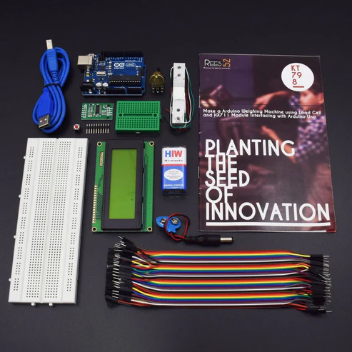 Make an Arduino Weighing Machine using Load cell and HX711 Module interfacing with Arduino uno