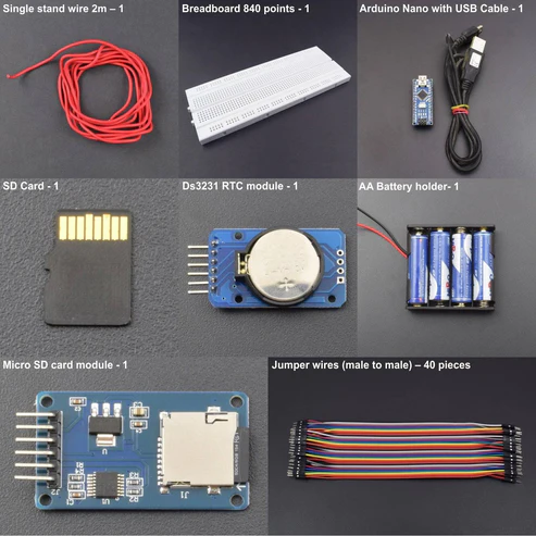 MAKE A DATA LOGGER USING DS3231 RTC MODULE INTERFACING WITH ARDUINO NANO