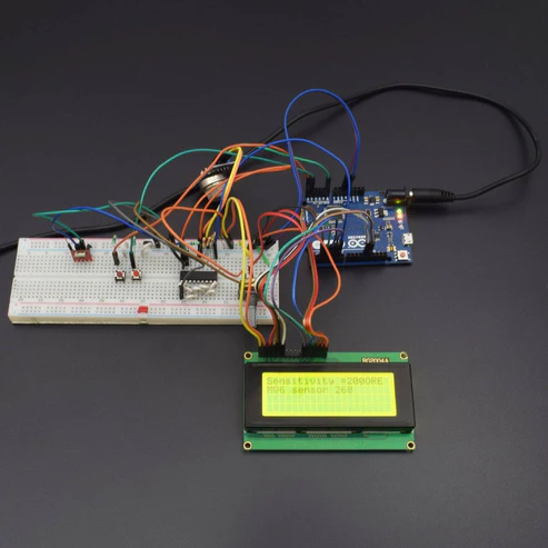 Make a wireless LPG gas detection alarm using MQ-6 gas sensor interfacing with Arduino Leonardo