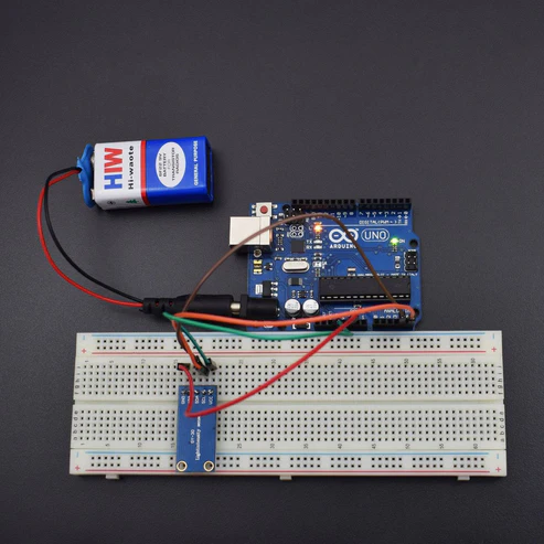 Measure the Illuminance (intensity of light/luminous flux) with the BH1750FVI Breakout Board (GY-30) and an Arduino Uno