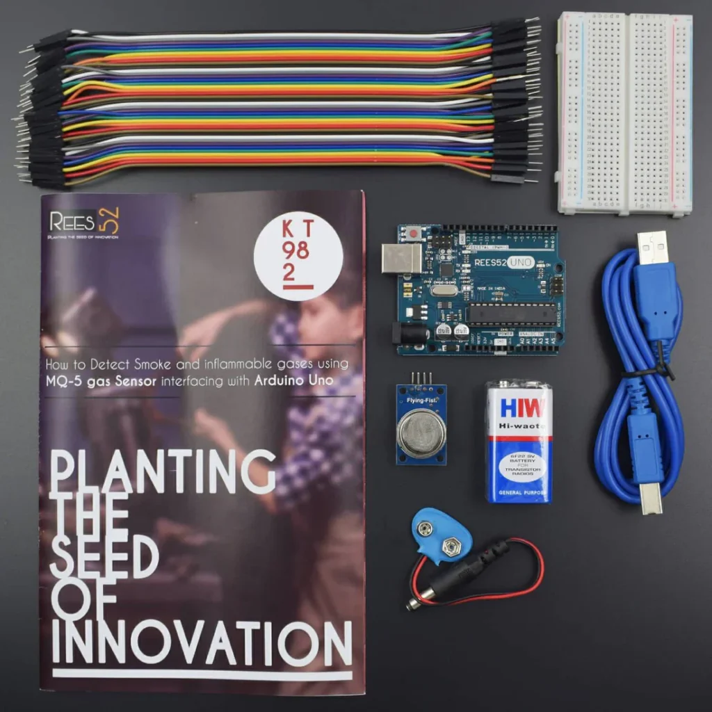 How to Detect Smoke and inflammable gases using MQ-5 gas Sensor interfacing with Arduino Uno