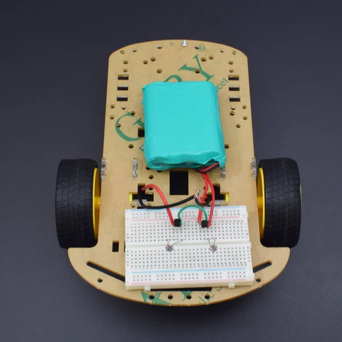 Make a robot car using LDR and transistor 3906