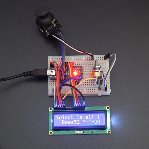 Make a Snake Maze game using 16*2 LCD and Joystick Module interfacing with Arduino Nano